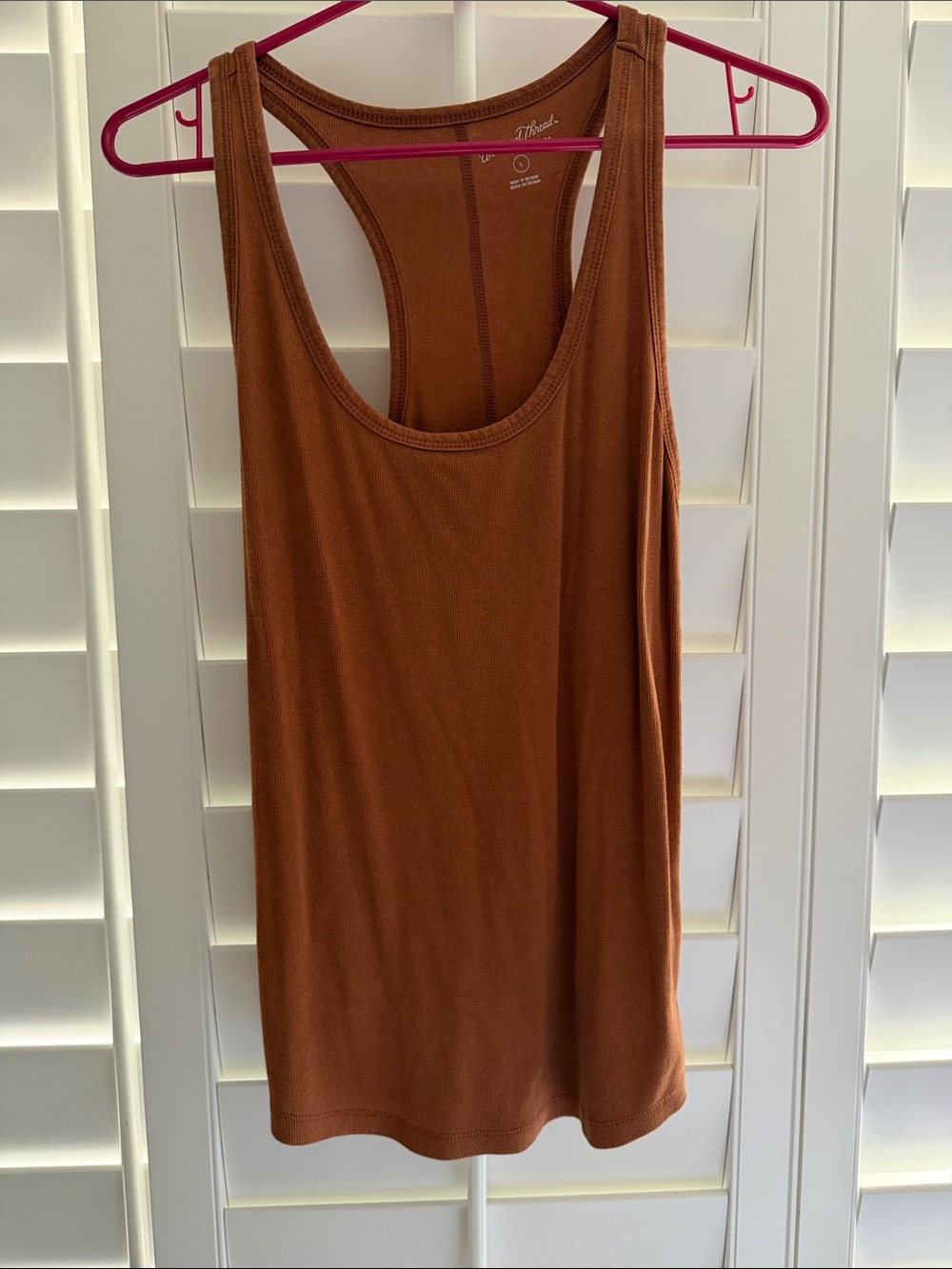 Universal Thread Rust Brown Racerback Tank Top